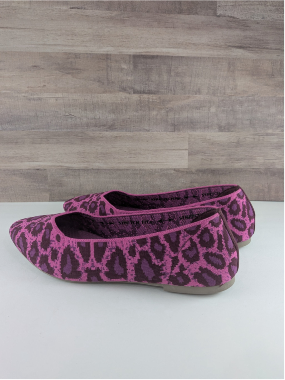 Skechers Flats Size 9 Purple Pink Animal Print - Picture 5 of 8